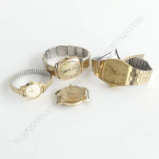 4 VINTAGE GP OMEGA WATCHES; 2x SEAMASTER