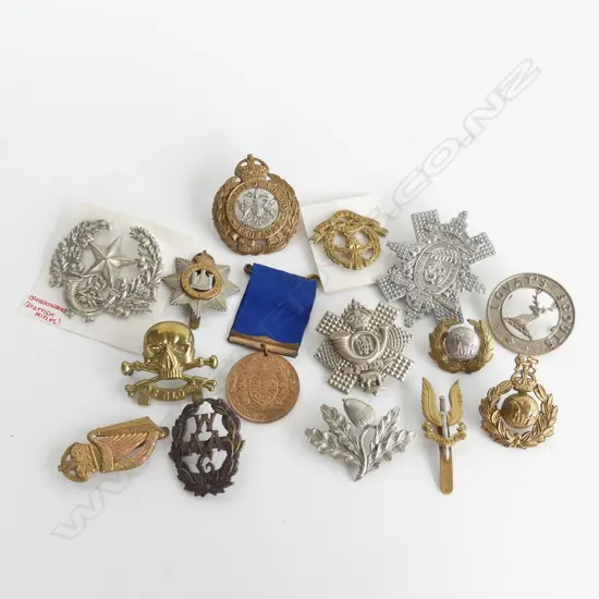 GOOD BIG BAG OF MILITARY BADGES