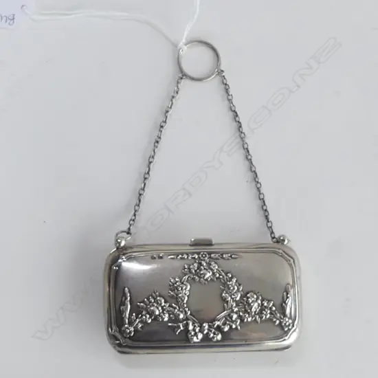 STG SILVER PURSE B'HAM 1915 73 GRAMS