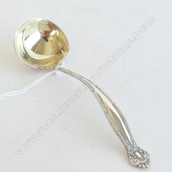 AMERICAN STERLING SILVER SAUCE LADLE GILDED BOWL 27gm