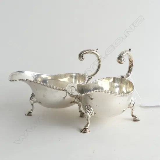 PR C1910 GRAVY BOATS EARLY GEORGIAN STYLE 316gms