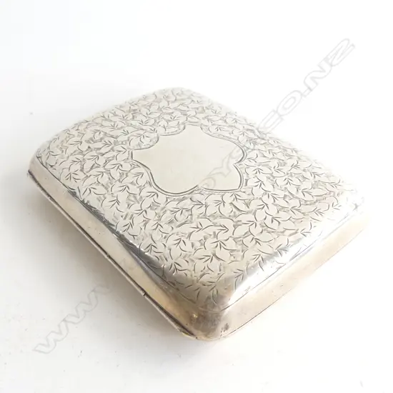 SILVER CIGARETTE CASE, CHESTER 1910 by E.J.TREVITT & SONS. 89gm