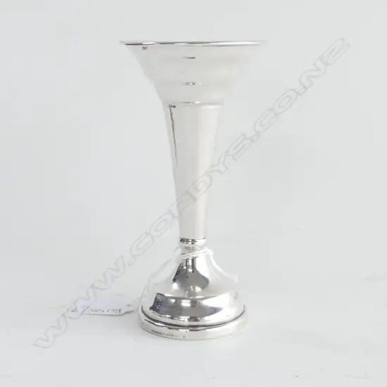 STG SILVER SPECIMEN VASE 151 GRAMS (weighted) H.145mm
