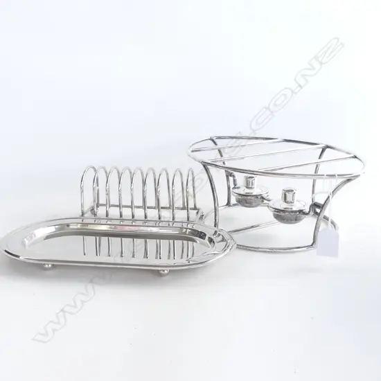 WMF TRAY W TOAST RACK (L 290MM) + DOUBLE OIL BURNER STAND (L 300MM)