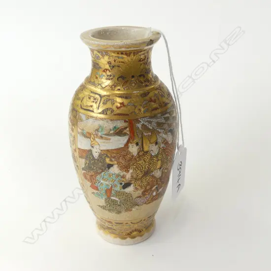 LATE 19THC SASUMA VASE A/F H 130 MM