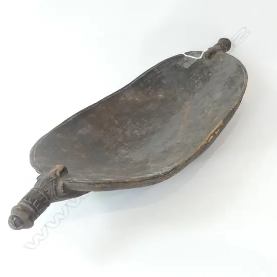 PNG SEPIK RIVER REGION WOODEN CARVED BOWL L. 655MM