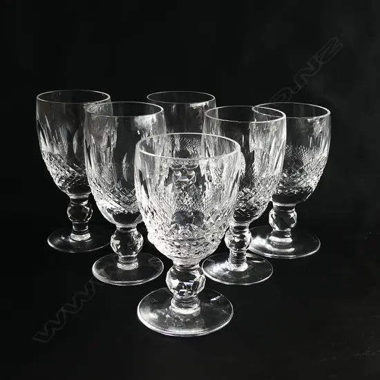 6 WATERFORD SHERRY GLASSES - NOT MATCHING