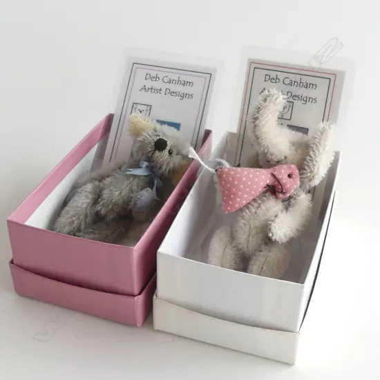 2 DEB CANHAM LTD. ED. COLLECTORS CLUB BEARS; 'BILLY BLOO' & 'JUMBALAYA' boxed w. certificates H.110mm 