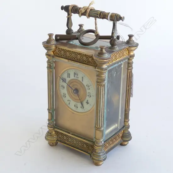 FANCY 19THC FRENCH CARRIAGE CLOCK