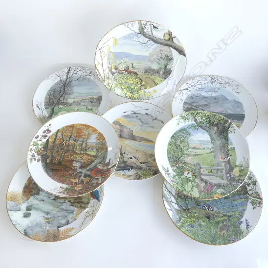 SET 8 ROYAL WORCESTER FRANKLIN PORCELAIN PLATES see more