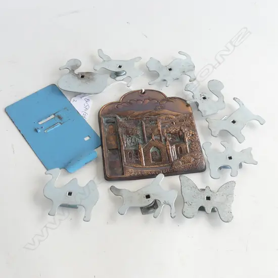 COPPER BEATEN PLAQUE H. 1155mm FROM PORT ARTHUR TASMANIA