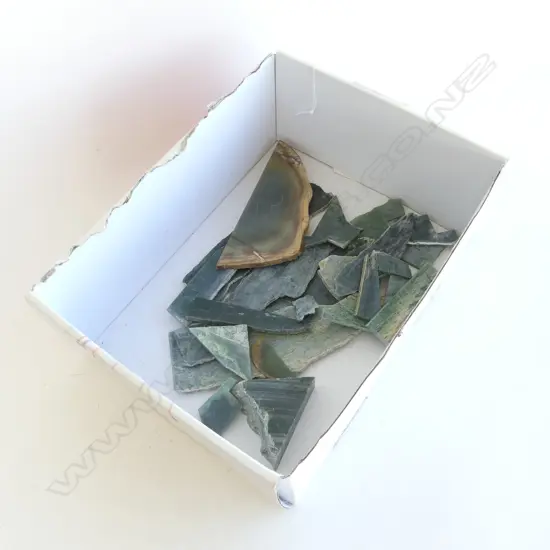 POUNAMU & AGATE COLLECTION of CUT PIECES EX PETER HOUSTON.....