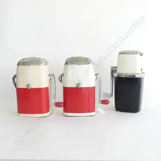 3 RETRO ICE GRINDERS H. 245mm