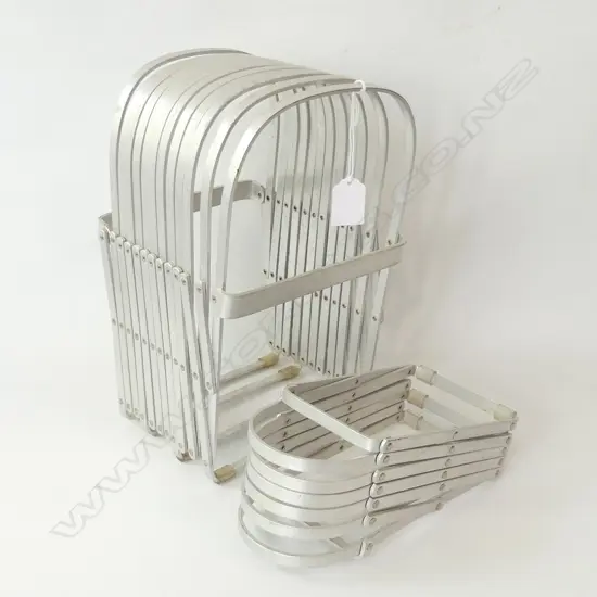 2 VINTAGE EVANS ALUMINIUM COLLATOR MAGAZINE / PLATE HOLDER