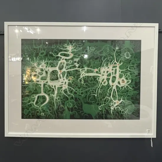 GUY NGAN 'FOREST GODS DANCING' FRAMED PRINT 510x720