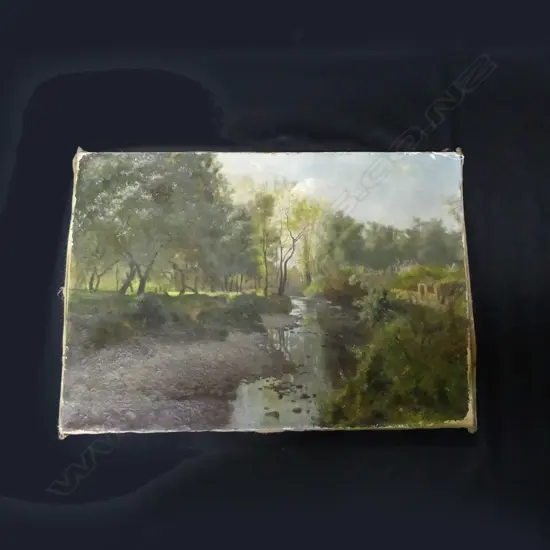 FRIEDERICH VON KLEUDGEN (1856-1924), SIGNED & DATED 1893, OIL ON CANVAS, UNFRAMED. 560 x 805mm