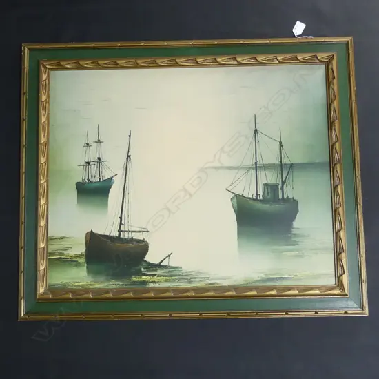 LARGE PRINT 'MORNING LIGHT' BY G. BRIA. OVERALL  700 x 850mm