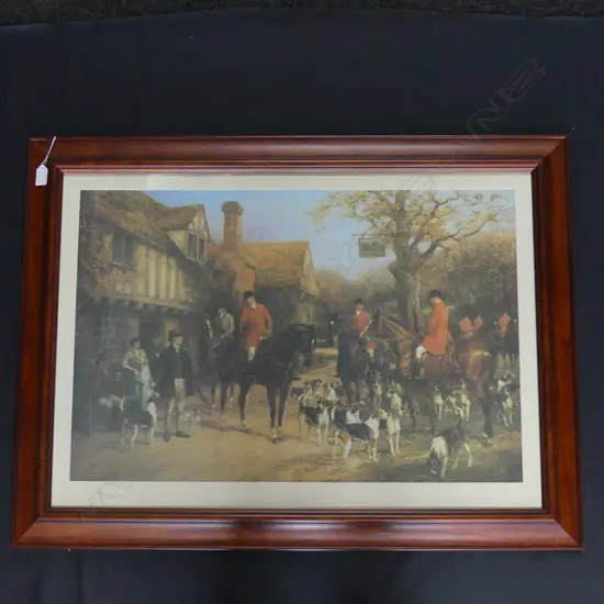 HAYWOOD HARDY 'THE MEET' LGE HUNTING PRINT 500x760mm