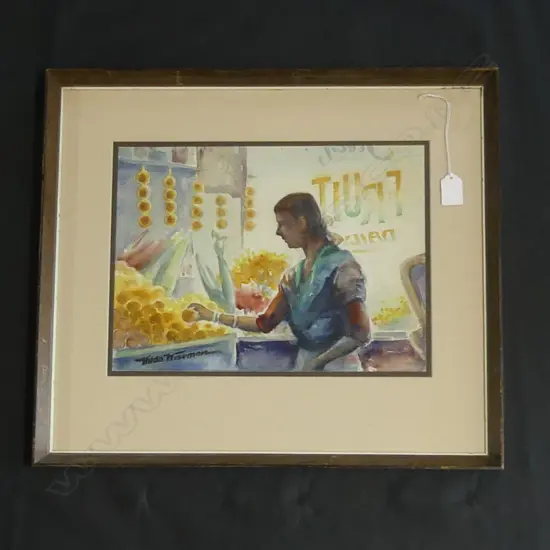 HILDA WISEMAN 'FRESH FRUIT DAILY' W/C 260x360mm