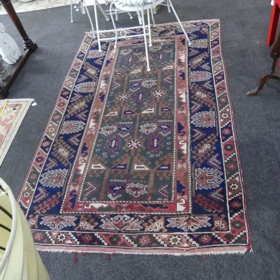 HAND KNOTTED ALL WOOL RUG 2100x1280mm