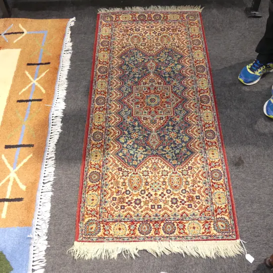 RED MACHINE WOVEN LONG RUG 740 X 1700MM