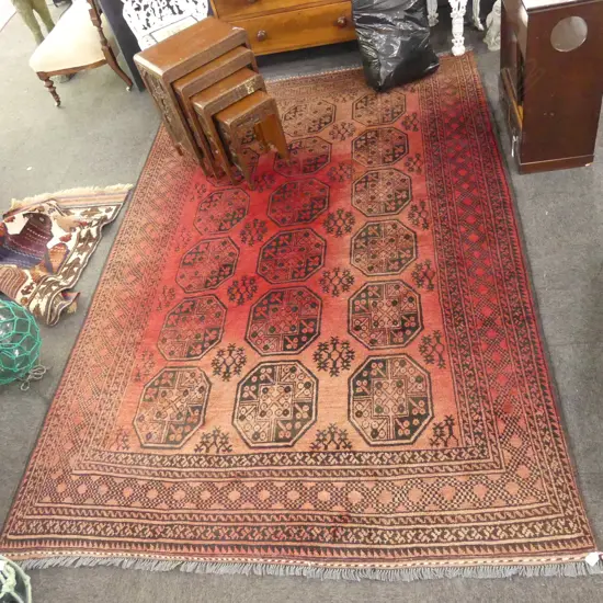 AFGHAN HAND KNOTTED RUG 2000 X 3000MM   - COMES WITH CERT. OF AUTHENTICITY