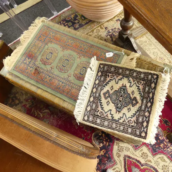 2 SMALL PRAYER RUGS 