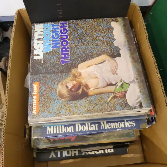 BOX LOT RECORDS ETC