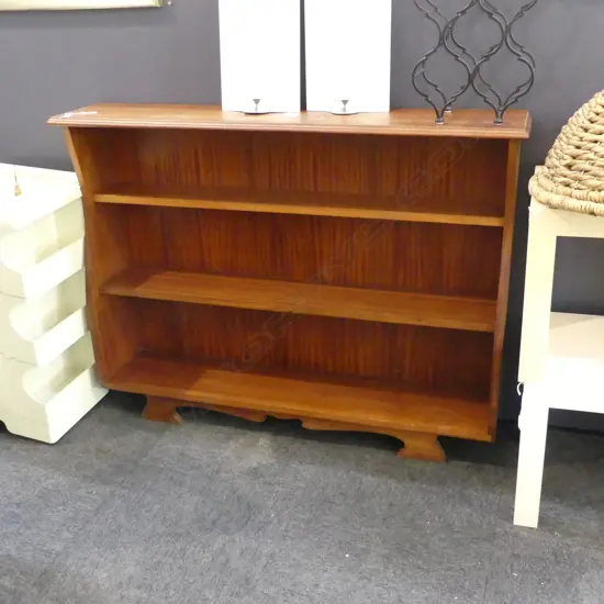RETRO WOODEN BOOK SHELF L 1250MM  H 950MM
