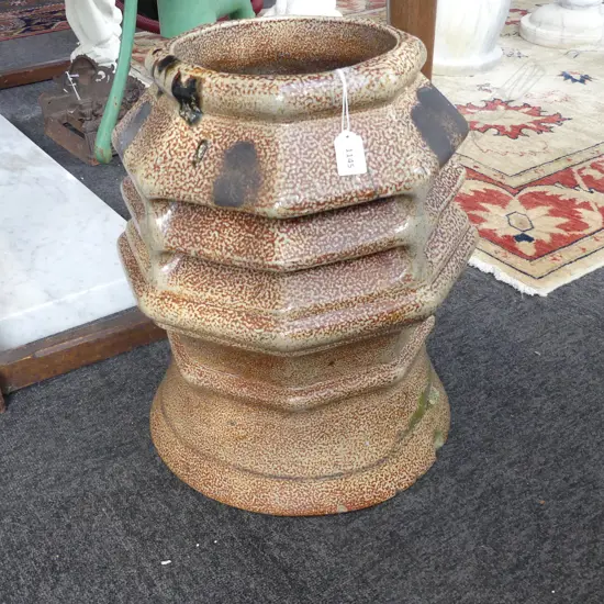 SALT GLAZED CHIMNEY POT AF 450mmH