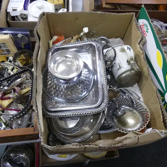 BOX ASST EP; DISHES; CUTLERY ETC..