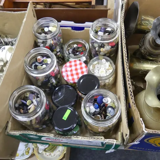 LARGE LOT OF ASST VINTAGE BUTTONS