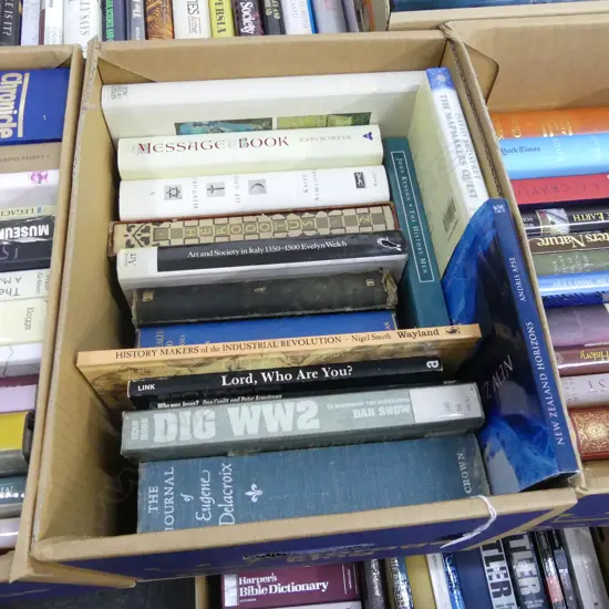BOX OF ASST BOOKS