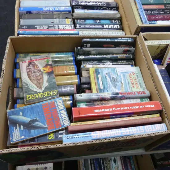 BOX LOT BOOKS; MILITARY INTEREST