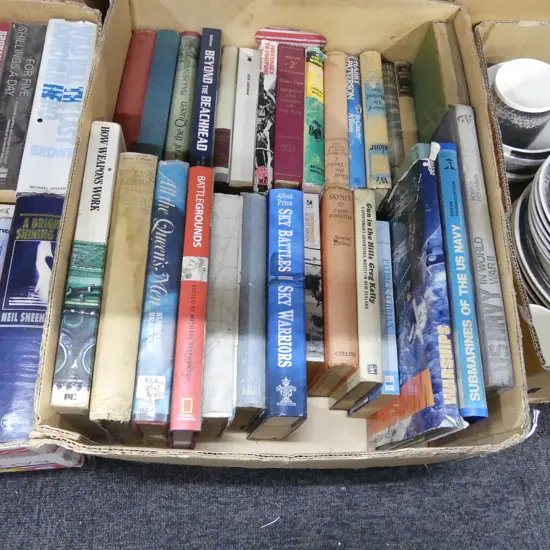 BOX LOT BOOKS; MILITARY INTEREST
