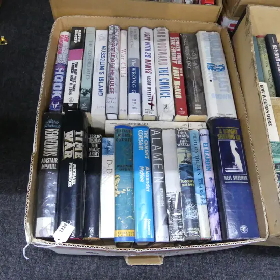 BOX LOT BOOKS; WWII INTEREST