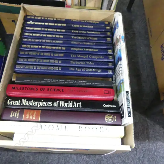 BOX OF ASST BOOKS