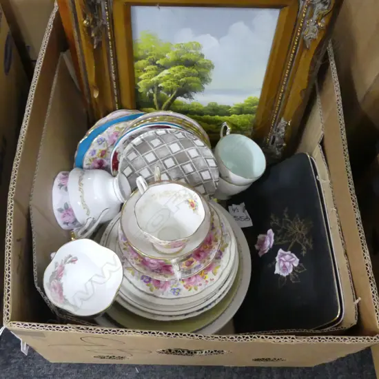 BOX LOT ARTWORKS, CROWN LYNN, CHINA ETC