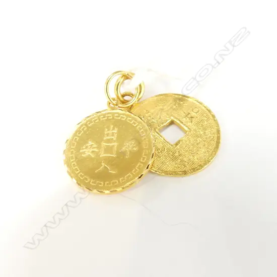 2X 22 CT GOLD CHARMS 5.6 GRAMS