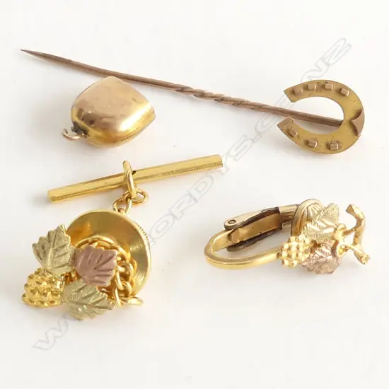 (93) 4 PLATED AND 9CT GOLD ITEMS