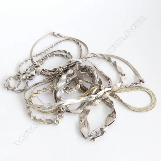 10 SMALL STG BRACELETS 44 GRAMS