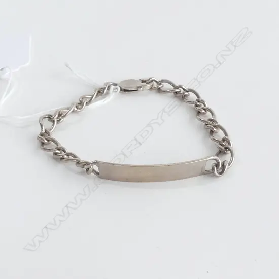 SILVER ID BRACELET NOT ENGRAVED