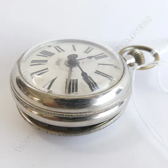 C1900/1920 ALARM TRAVEL / POCKET WATCH RUNNING details in the back