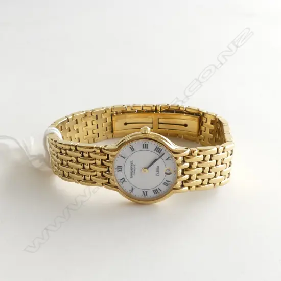 RAYMOND WEIL 18K GOLD PLATED LADIES WRISTWATCH