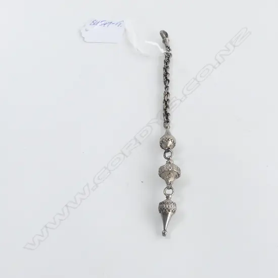 SILVER ALBERTINA W PENDANT DROPS