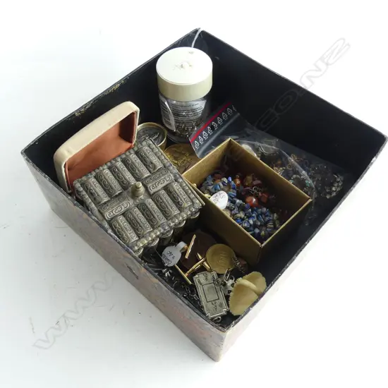 BOX OF COSTUME JEWELLERY