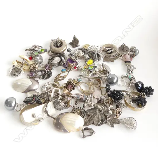 ASST SILVER TONE COSTUME EARRINGS