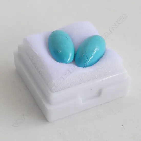 PR OVAL SHAPED TURQUOISE STONES 15 X 8MM