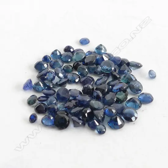 BAG ROUND, FACETED 10CT SAPPHIRES 1-3MM