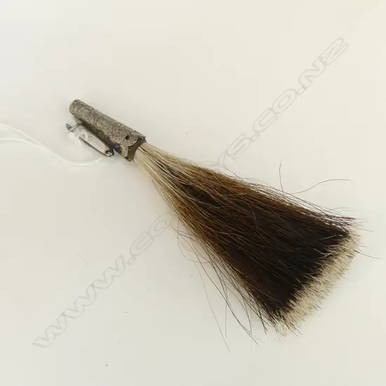 SCOTTISH SILVER & HORSE HAIR KILT PIN L 120MM